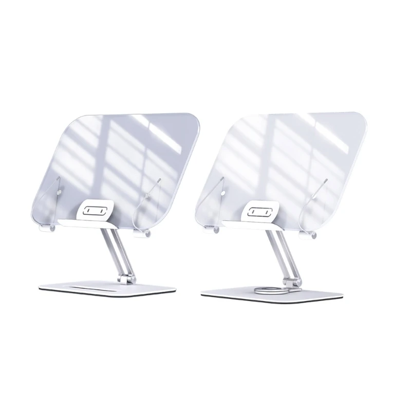 

Portable Reading Stand Tablet Holder Organizer Rest Rack Books Document Recipe Shelf Folding Cookbook