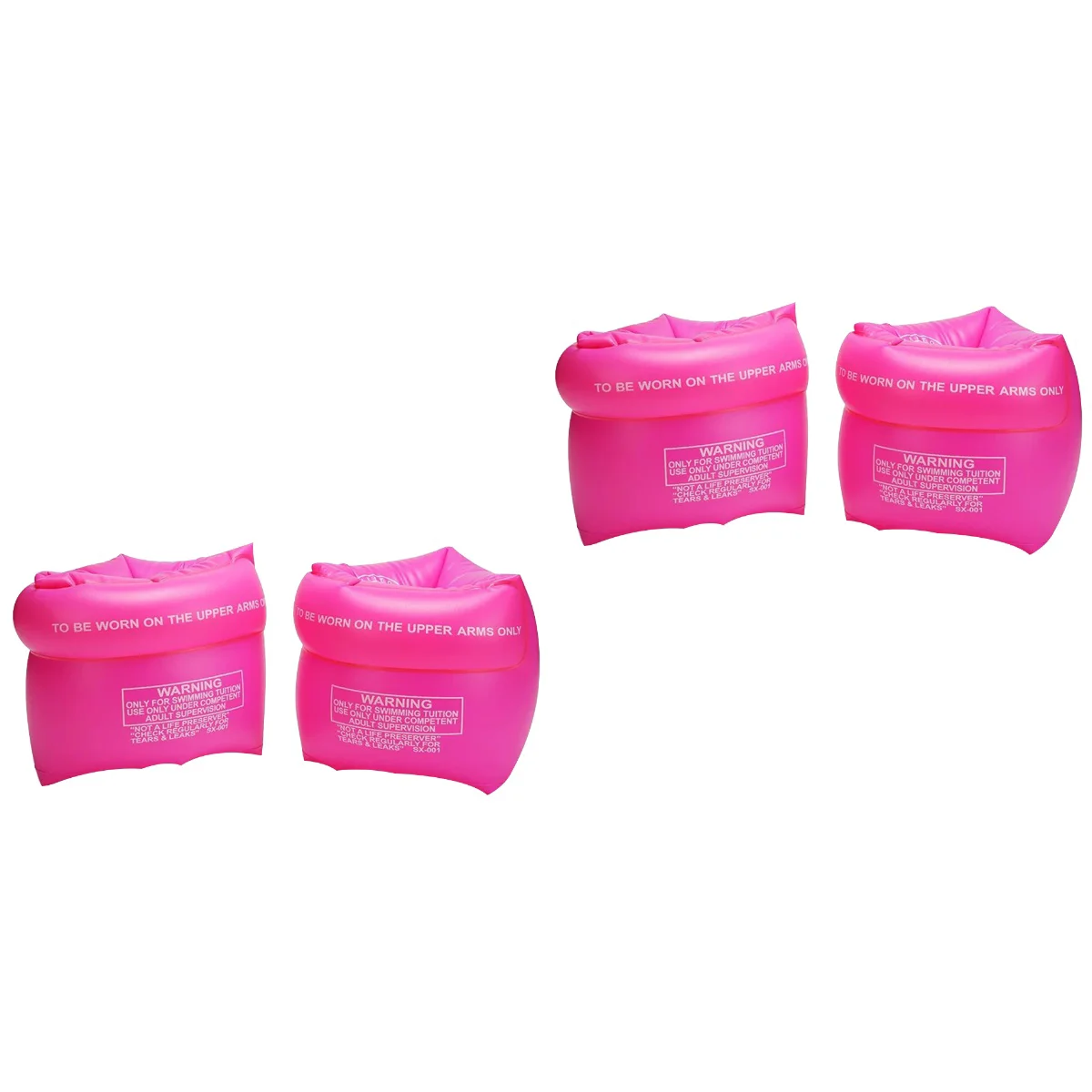 

4 Pcs Floaties Bands Floatation Sleeves Rings Tube Armlets Floats
