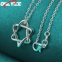 925 sterling silver hexagon pendant necklace 16 30 inch snake chain ladies party engagement wedding fashion jewelry