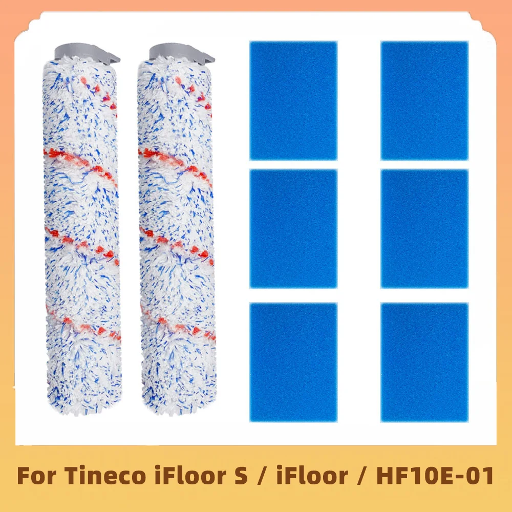 

For Tineco iFloor S / iFloor / HF10E-01 Cordless Wet Dry Vacuum Cleaner Roller Brush and Filter Replacement