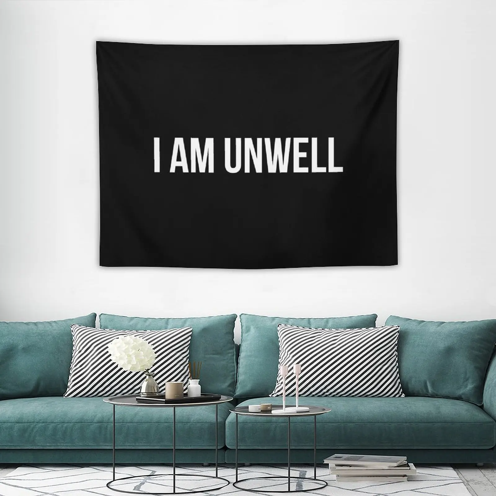 Гобелен I AM UNWELL домашний декор комнатный Декор эстетический гобелен