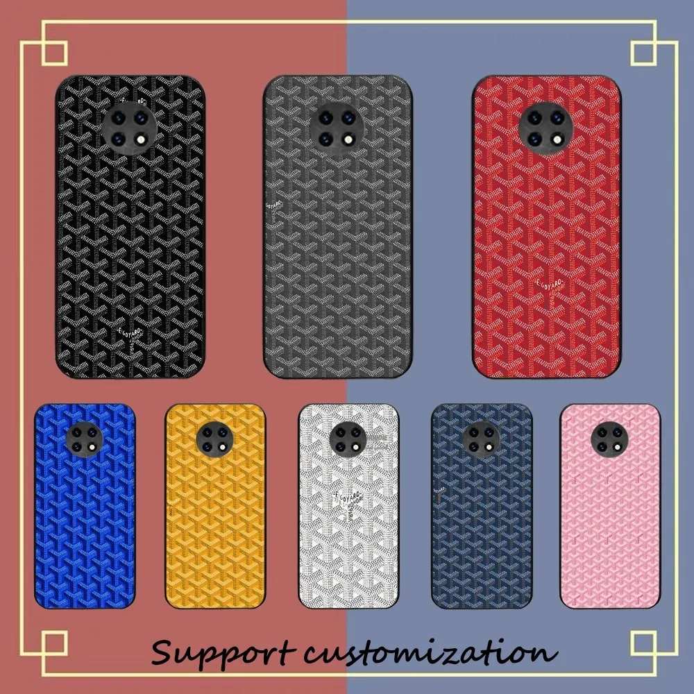 Fashion Luxury G-Goyards Phone Case For Redmi Note 4 X 5 A 6 7 8 T 9 9S 10 11 11S 11Epro Poco M3 Pro