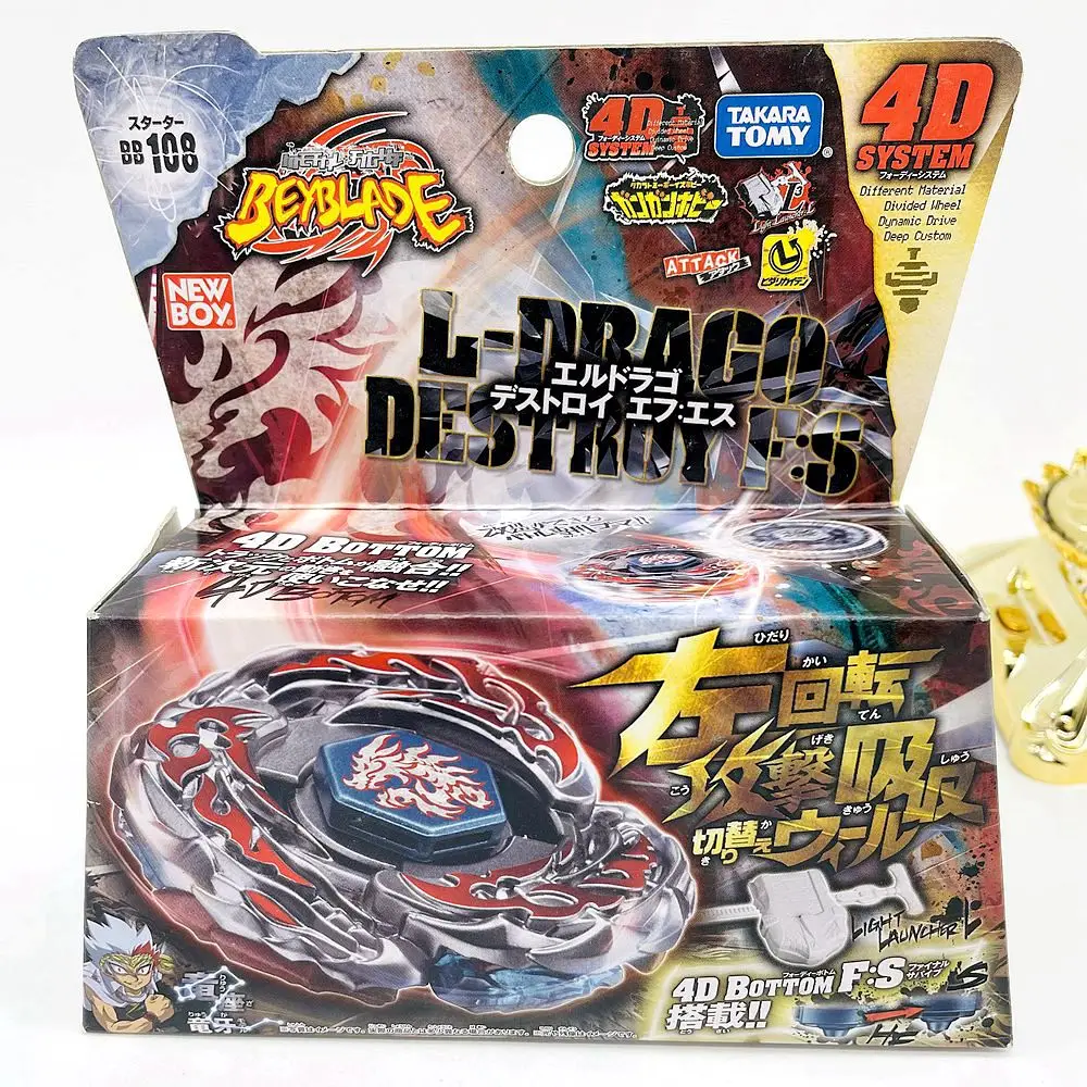 

L-Drago Destructor Destroy F:S Metal Fury Beyblade Starter BB-108 Original