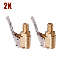2pc car tool 8mm valve air tire chuck inflator pump connector adapter clip on car for garages and industrial air piping system