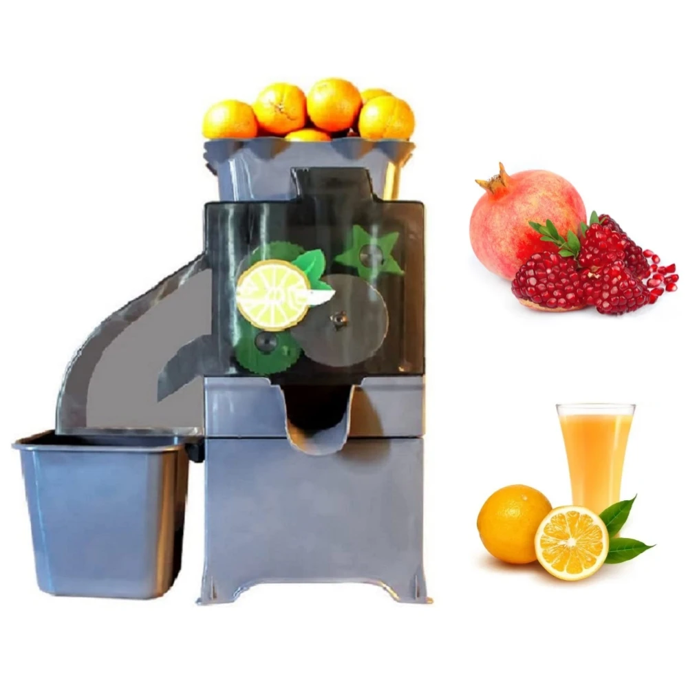 Commercial Juicer Machines Auto Slow Masticating Orange Juice Extractor with Plastic Filter Box