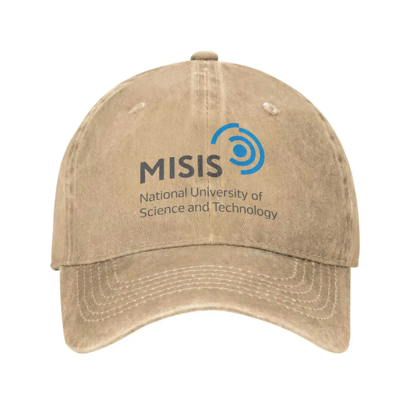 

Модная качественная джинсовая бейсболка с логотипом национального университета науки и технологии MISiS