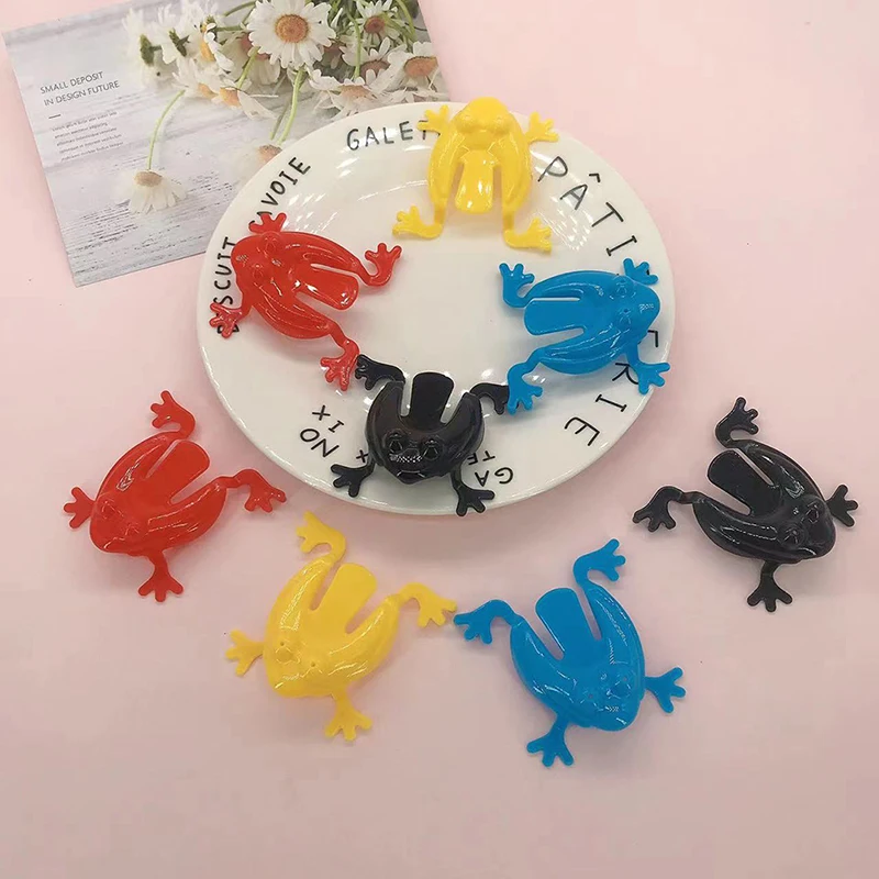 

10 Pcs Jumping Frog Bounce Fidget Toys For Kids Novelty Assorted Stress Reliever Toys For Children Birthday Gift