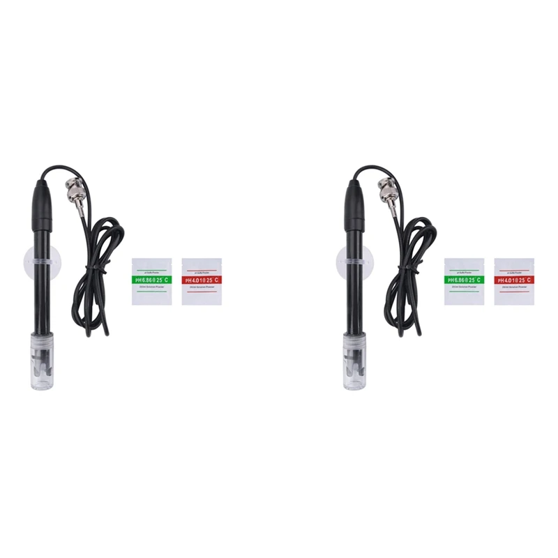 

HOT 2X Ph Replacement Probe Aquarium Hydroponic Laboratory Electrode Ph Meter Potential Test Bnc Q9 Connector