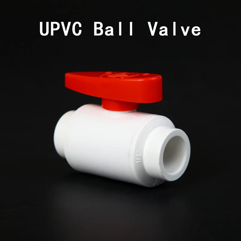 

UPVC Ball Valve Coupler Adapter Water Connector For Garden Irrigation System Aquarium fish tank I.D 20mm/25mm/32mm/40mm 1 Pcs