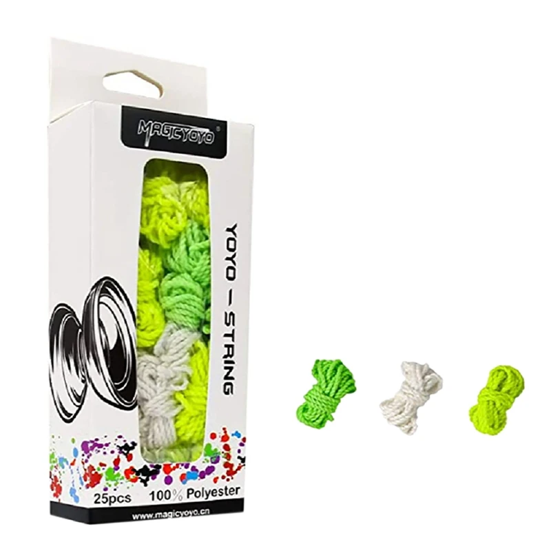 

MAGICYOYO Professional Yoyo Strings, Polyester Yoyo Ropes Glow In The Dark, Replacement For Responsive Or Non Responsve Yoyo