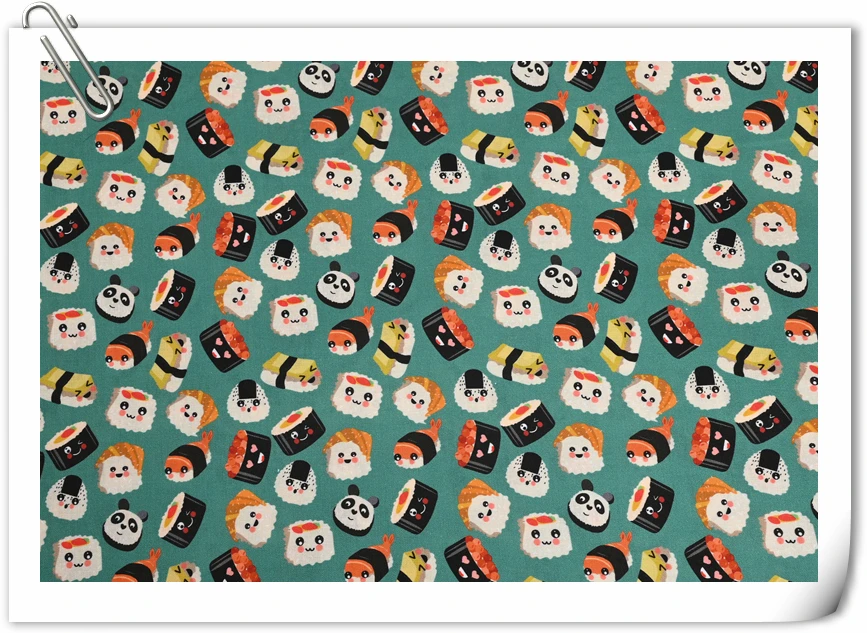 Wide110 см мультяшный мороженое торт овощи хлопчатобумажная ткань печатная для