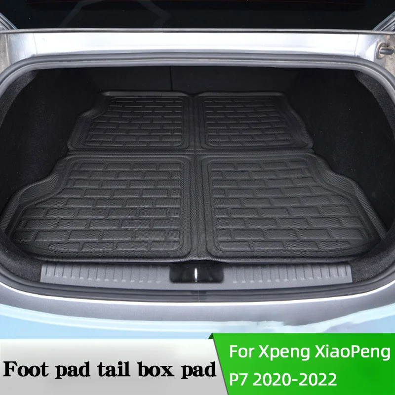 

Car Foot Pad Tail Box For Xpeng XiaoPeng P7 2020-2022 XPE TPE Rear Trunk Liner Waterproof And Scratchproof Accessories