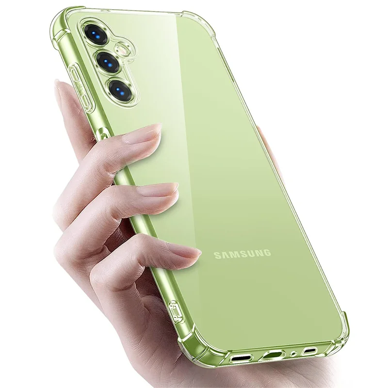 

Airbag Case for A24 4G Samsung A34 A54 5G Soft Clear Shockproof Silicone Phone Cases A34 5G Cover Samsung Galaxy A24 Case