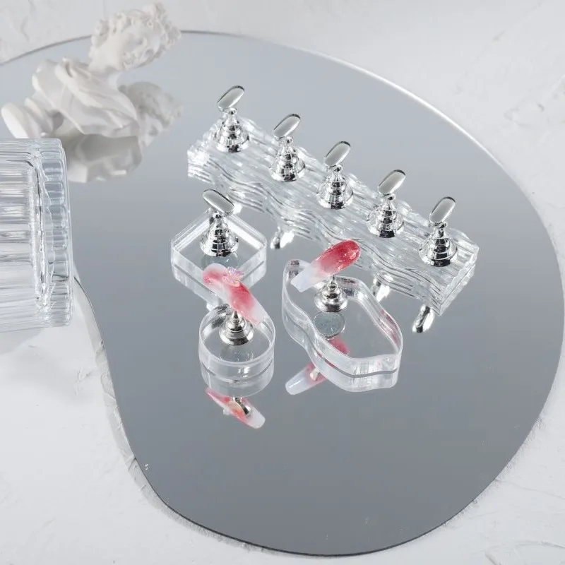 Aurora Magnetic Nail Holder Practice Display Stand Acrylic C