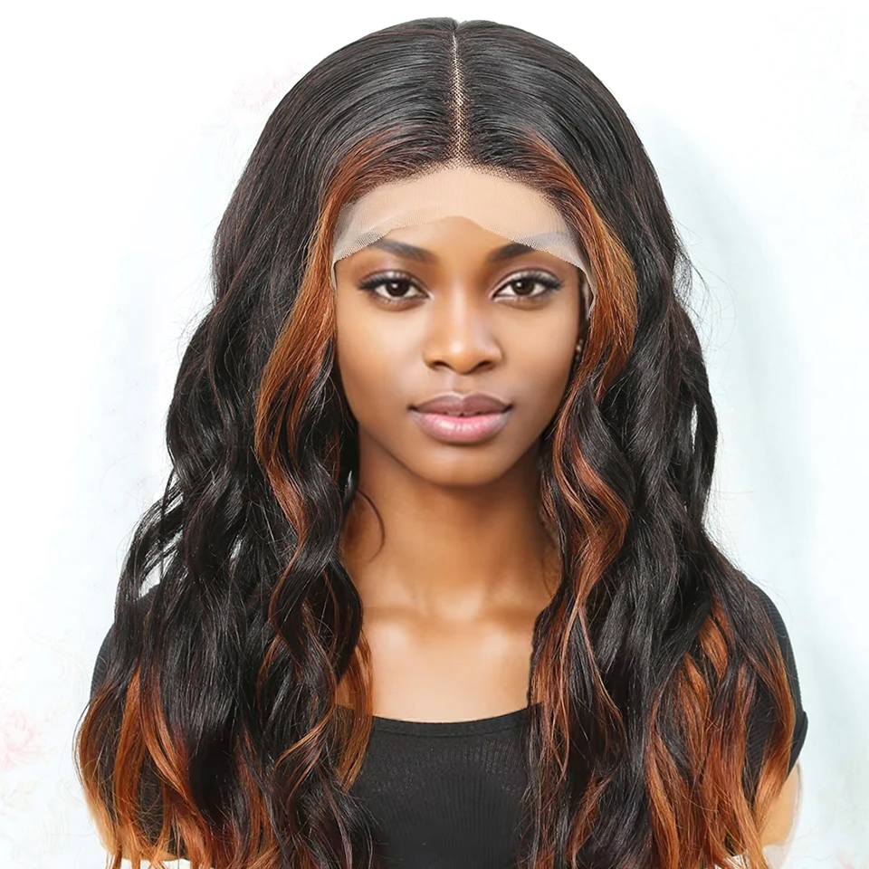 Парик Женский Цветной из натуральных волос T1B/30 13x1 6x1