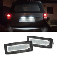 2pcs led license plate lights white abs plastic for smart fortwo coupeconvertible 2007 2015 license plate light assembly