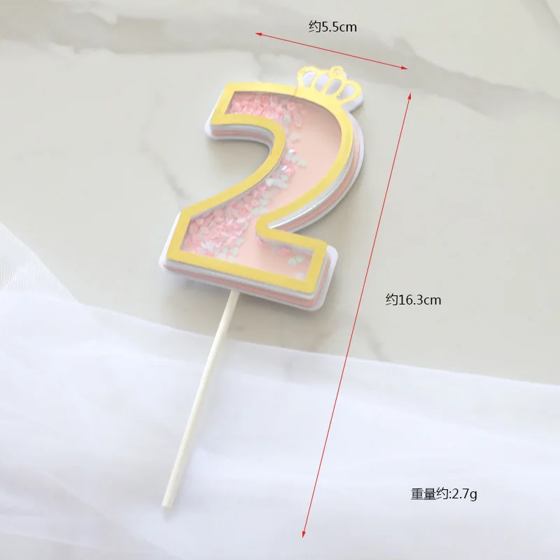 Jeyomerry блестящие цифры короны торт топпер 0-9
