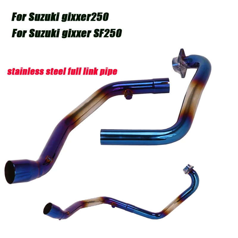 

For Suzuki gixxer250 gixxer SF250 Motorcycle Full Link Tubes Stainless Steel Refit Front Middle Pipe Exhaust System Connect 51mm