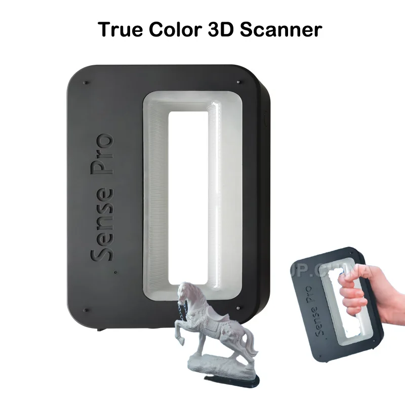 

Third Generation Sense Pro 3D Scanner Hand-held Portable Full Colors High Precision Compatible for 3D Printers OBJ/STL Output