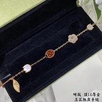 brand trend new ladybug five petal flower bracelet lovely jewellery noble and high end customization lovely jewellery