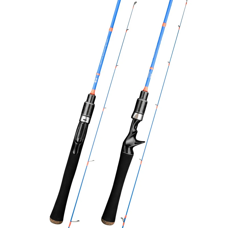 

NEW Powerful Fishing Rod Ultra-light Seeker 2-Section Super Soft Solid Carbon Fiber Lure Pole 1.68/1.8m for Freshwater