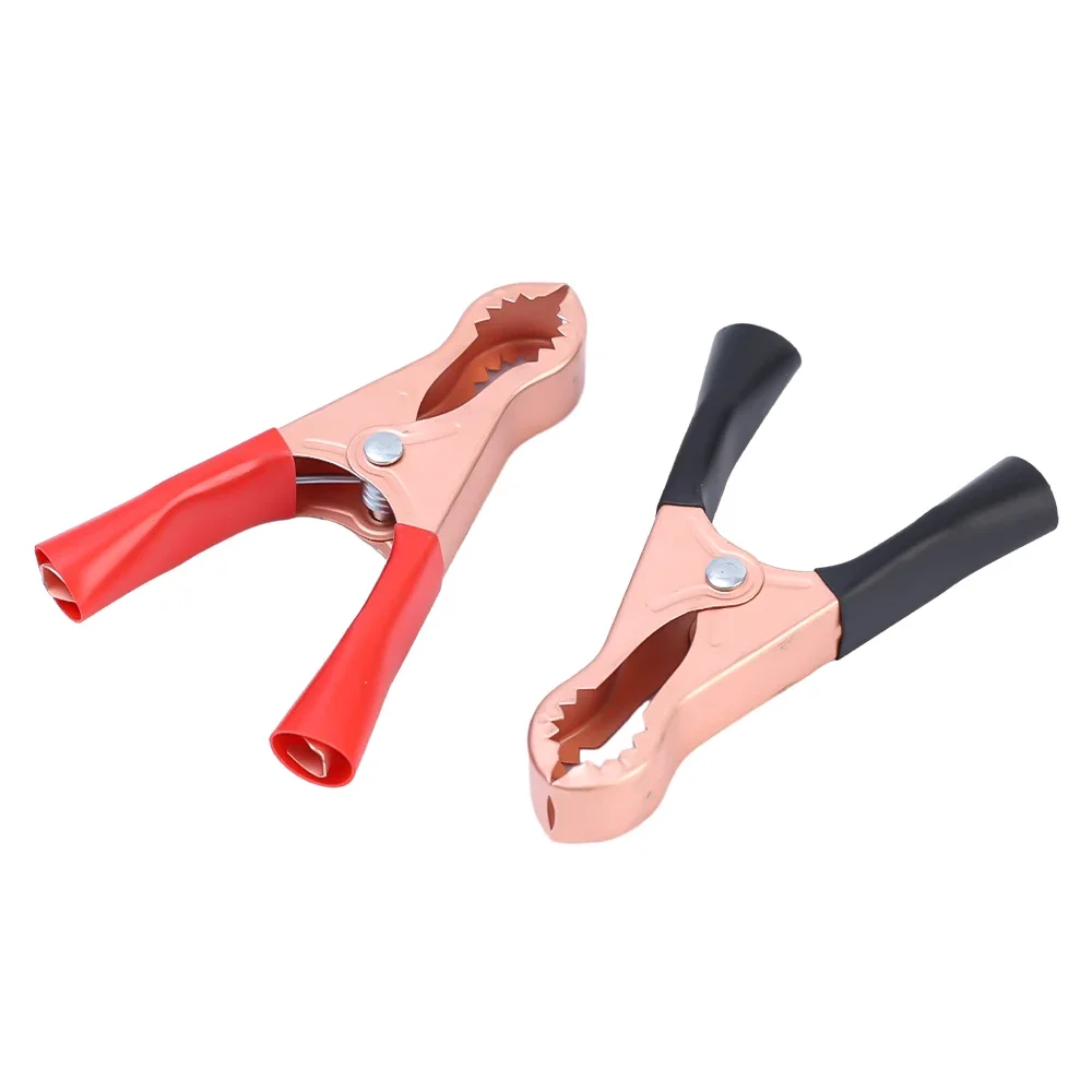 

50A красный, черный крокодил, автомобиль, караван, фургон, зажимы для тестового провода аккумулятора, лучшая акция, зажимы типа «крокодил», разъемы, вилка питания