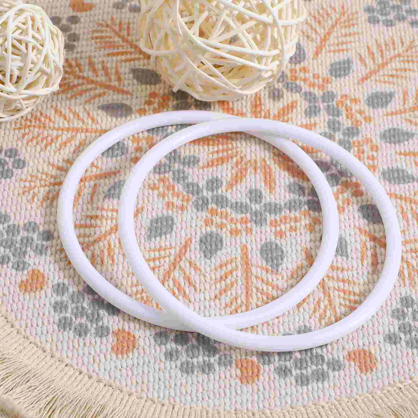 

Ring Catcher Dream Rings Macrame White Hoops Round Wreath Hoop Floral Plastic Gold Circle Dreamcatcher Diy Iron Craft Metal