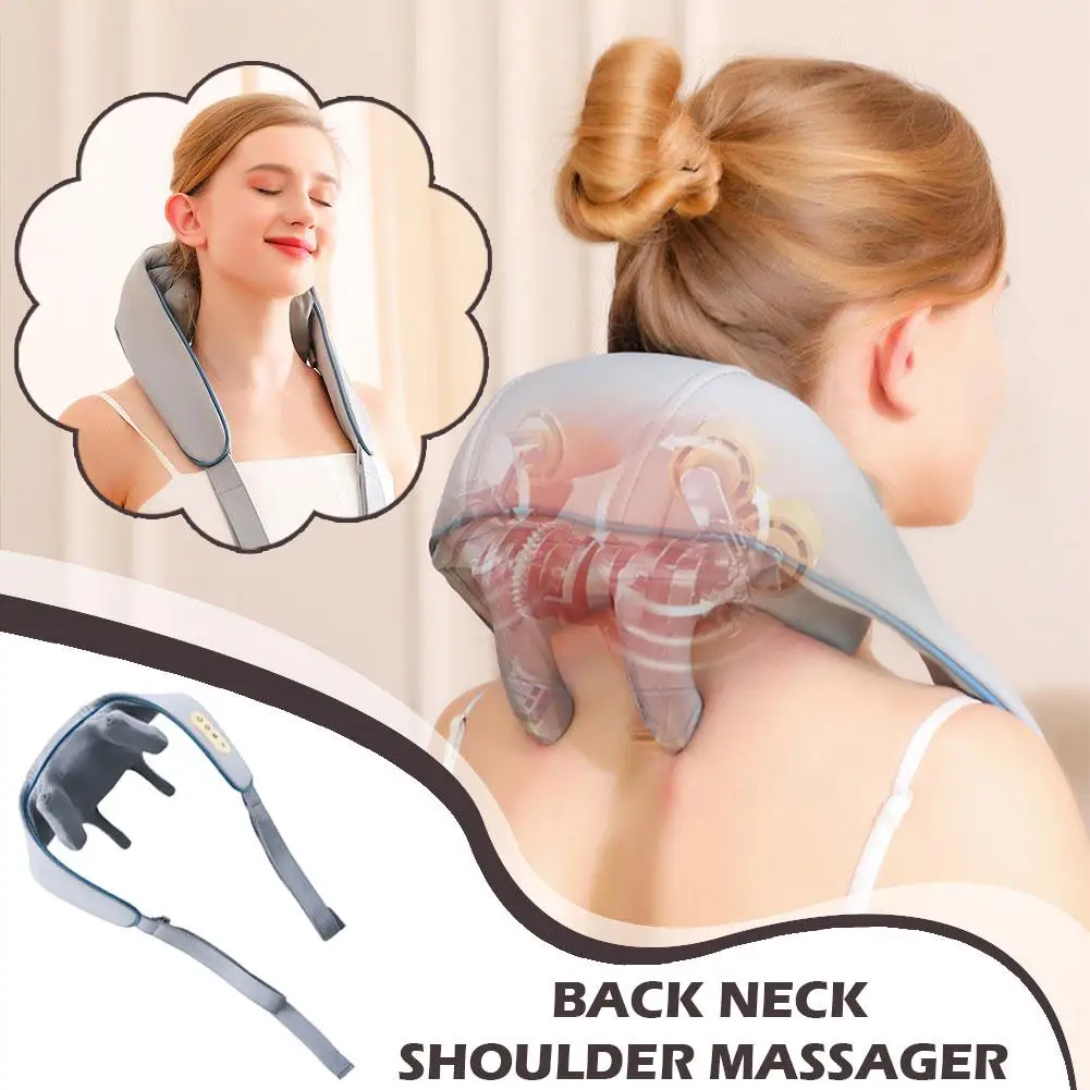 

Electrical Shiatsu Back Neck Shoulder Body Massager Kneading Grasping Hand Deep Simulate Human Tissue New And Relief Pain P7V7