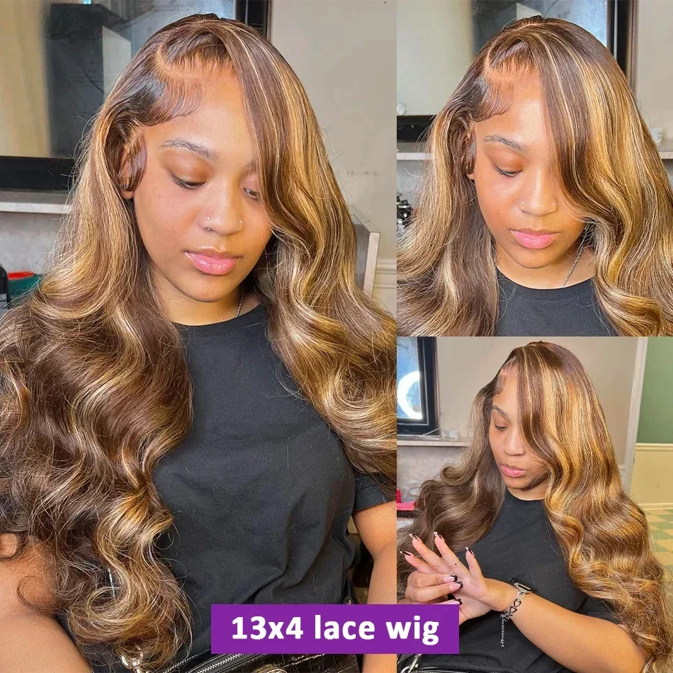 Парик женский из натуральных бразильских волос 30/32 дюйма 4/27