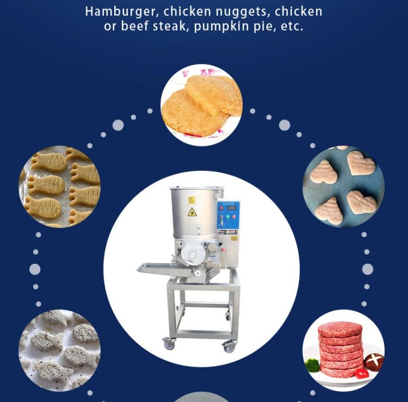 Автоматическая формовочная машина для изготовления куриных Nuggets гамбургеров