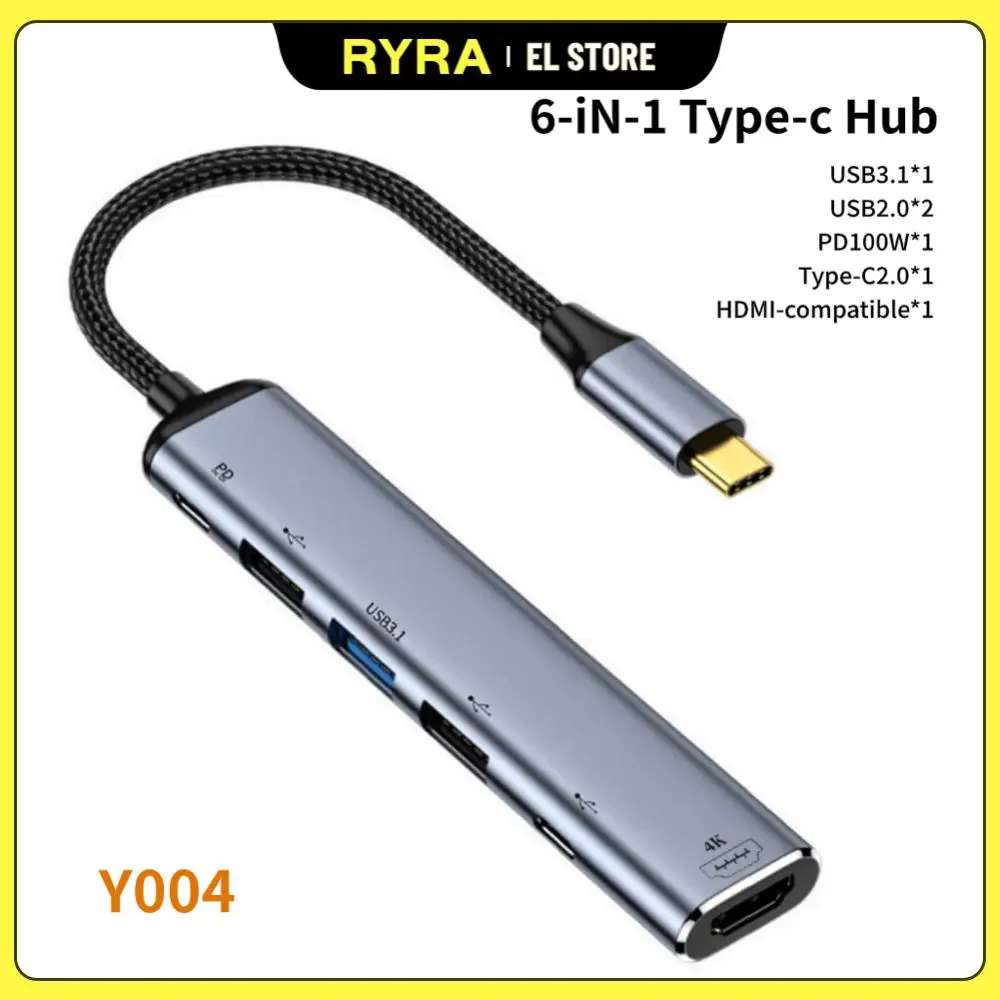 

USB-концентратор RYRA с портом Type-C на HDMI, 4K, Thunderbolt