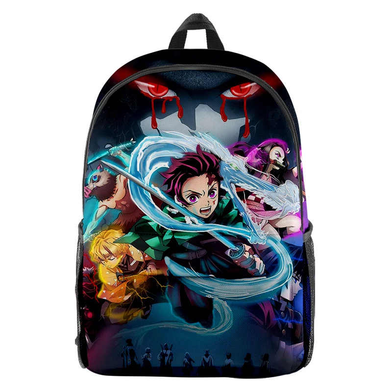 

Anime Demon Slayer Backpack Kamado Nezuko Tanjiro Cosplay School Bags for Boys Girls Students Bookbag Mochila Children Backpacks