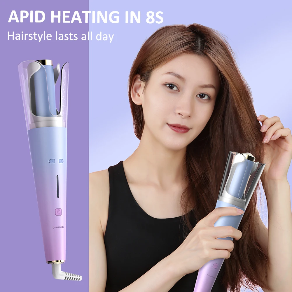 

30W Adjustable Automatic Hair Curler Negative Ion Electric Rotating Hair Curling Iron 4 Temperatures Hair Styling Tool for Women