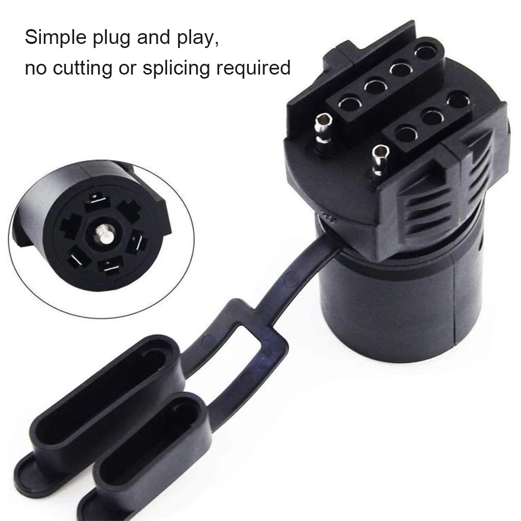 

US Plug Car Adapter 7Pin to 4Pin 5Pin Trailer Conversion Connector Connection Converter Semitrailer Replacement
