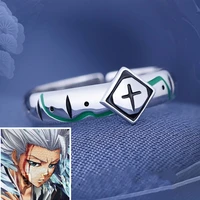 anime bleach 925s silver adjustable finger ring cosplay hitsugaya toushirou accessories jewelry accessory cosplay xmas gift