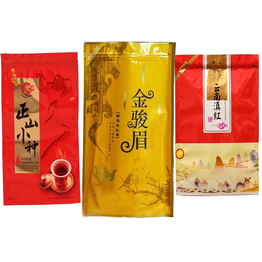 

2023 Chinese 250g jinjunmei Black Tea Set Vacuum Plastic Bags Lapsang souchong Dian Hong Bags Compression No Packing Bag