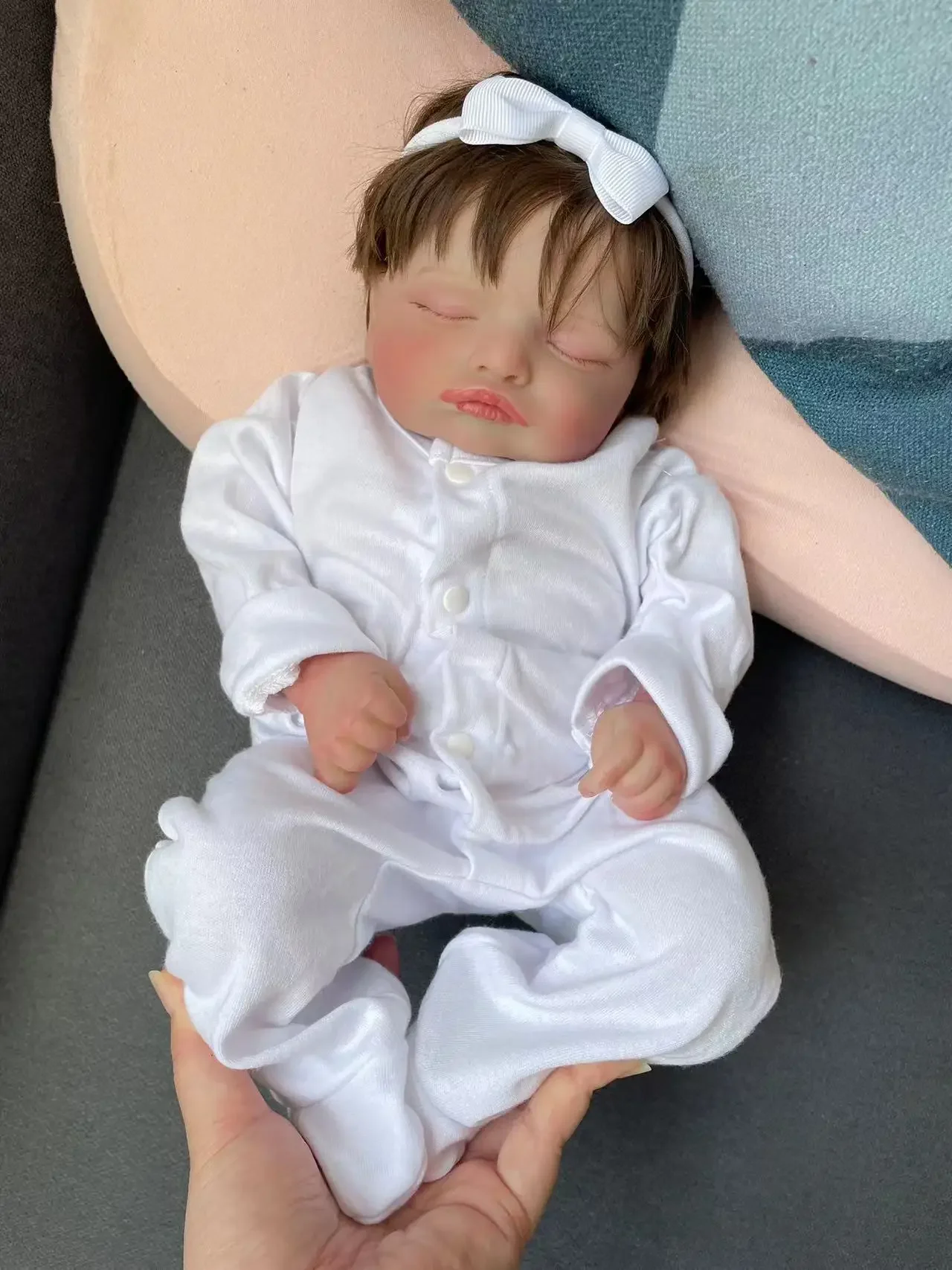 Распродажа симпатичная Спящая кукла росали 45 см девочка с ручными корнями