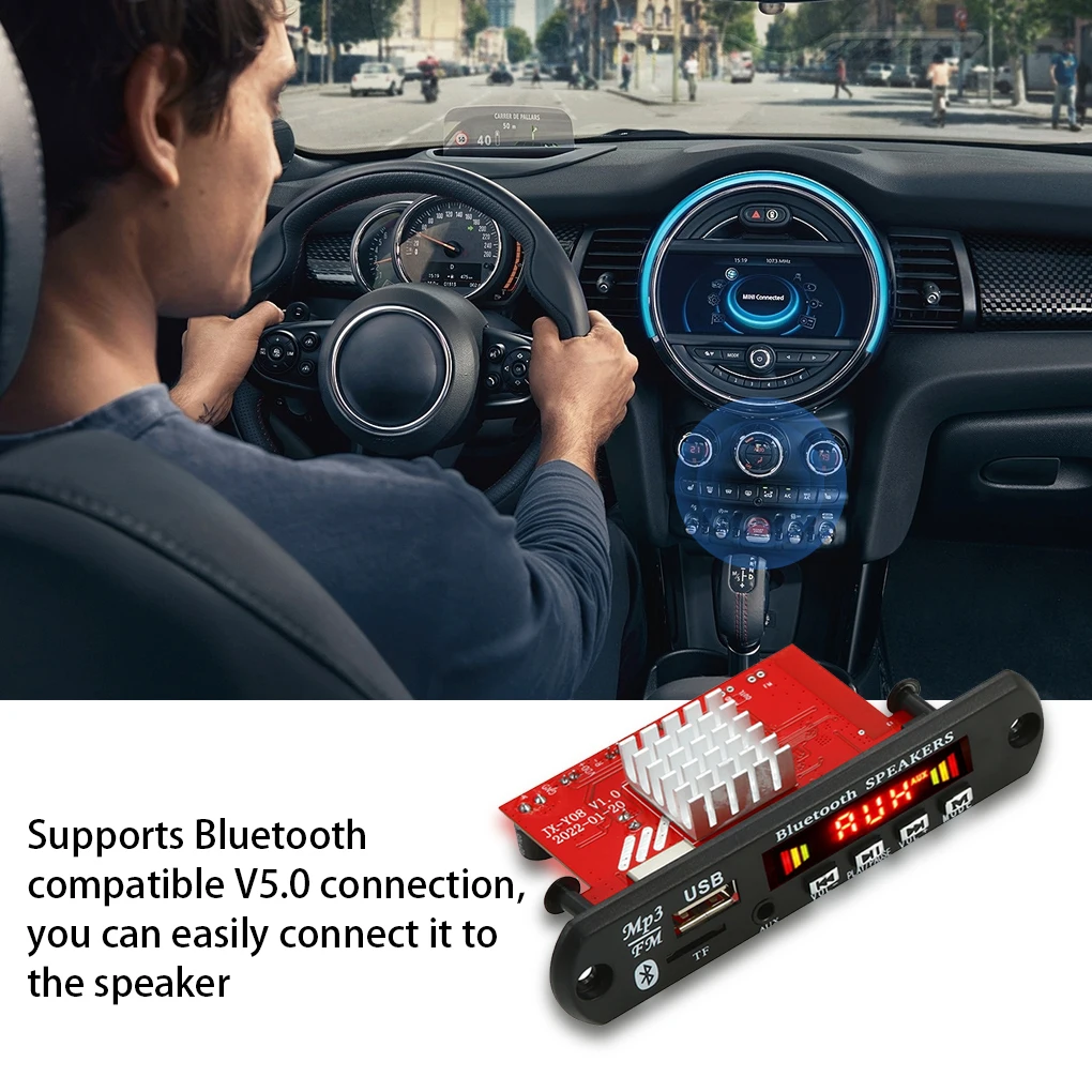 

Amplifier Decoders Board Bluetooth-compatible Recording Module Music Player Audio Recorder Board 2x60W Digital Accessory