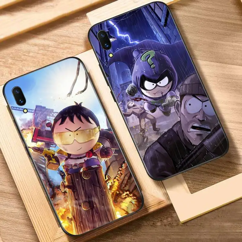 

S-South Cartoon Parks Phone Case for Vivo Y91C Y11 17 19 17 67 81 Oppo A9 2020 Realme c3