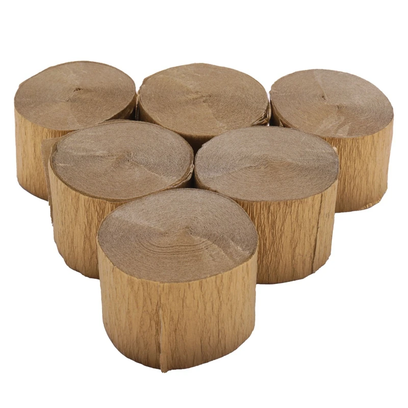 

6 рулонов золотистого материала для украшения дня рождения, свадьбы, фестиваля, вечеринки