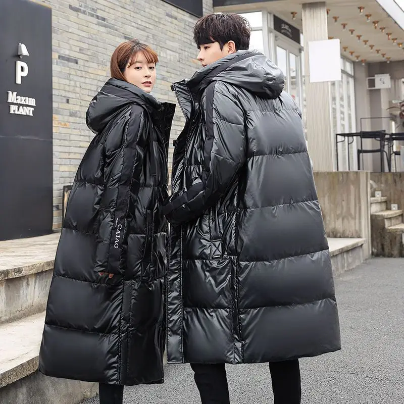 Men's Puffer Jacket Parkas Coats for Men Winter Long Coat Men's Cold Jacket Glossy Couple Models Keep Warm Fashion Down Jacket