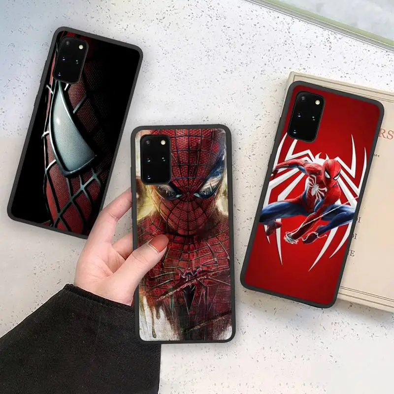 

SNM Marvel superhero spiderman Phone Case Soft For Samsung Galaxy Note20 ultra 7 8 9 10 Plus lite M21 M31S M30S M51 Cover