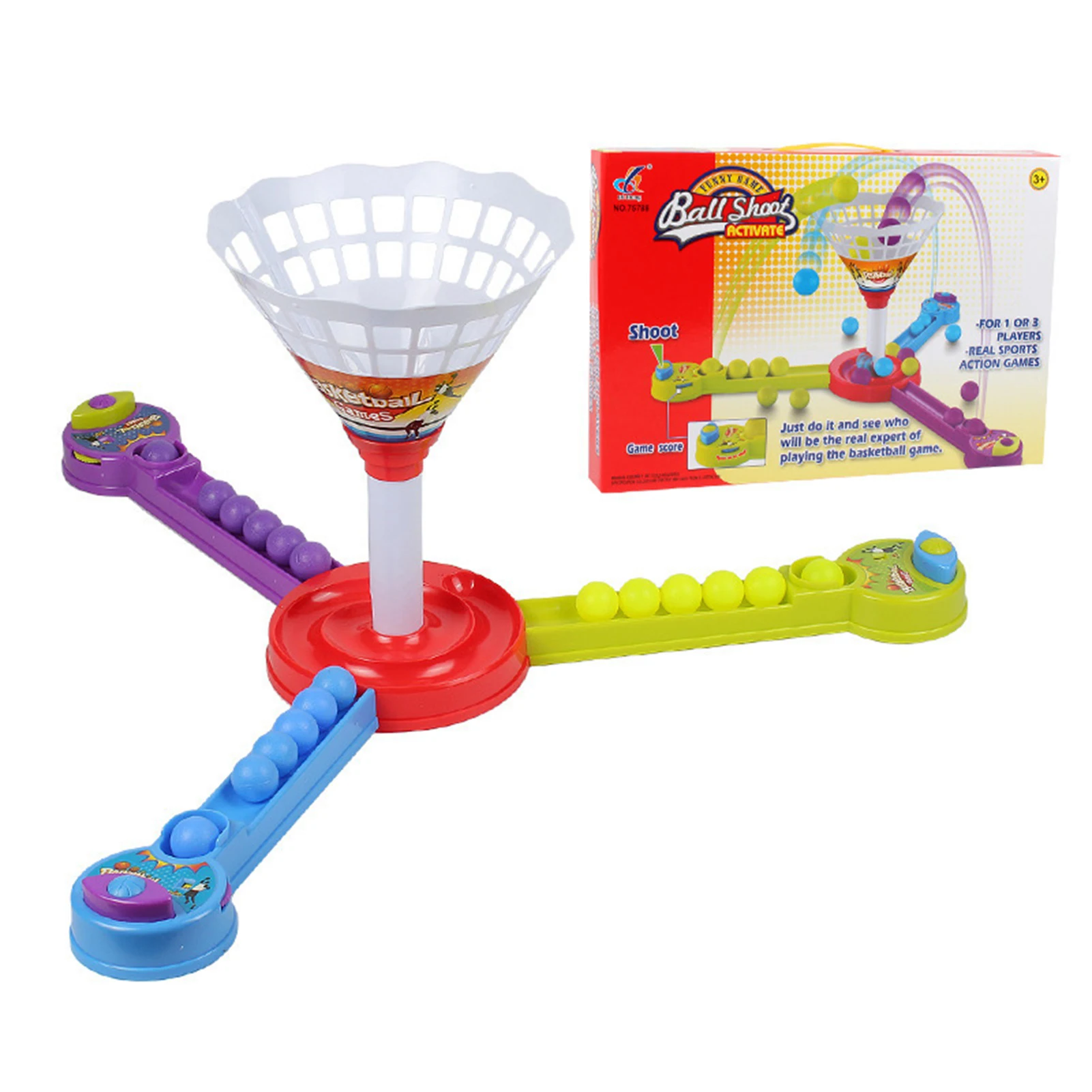 

Desktop Shooting Machine 3-Player Table Top Games For Parent-Child Interaction Mini Tabletop Arcade Toy Birthday Gifts For Boys
