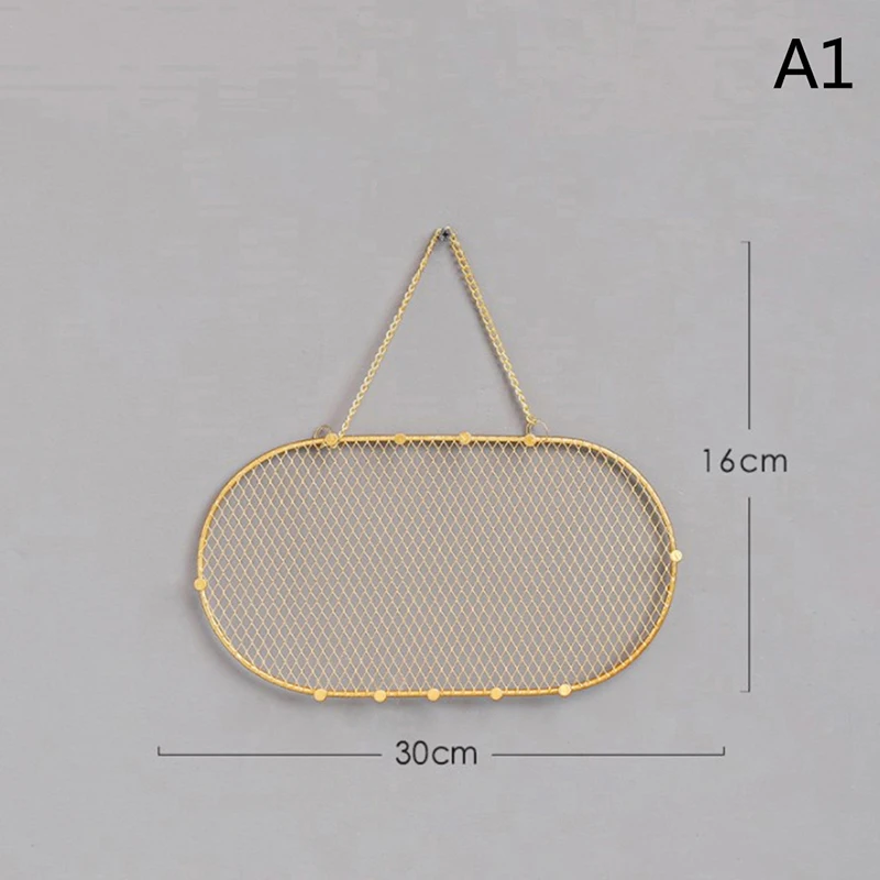 Nordic light luxury wrought iron jewelry rack earrings key storage rack can be hung on the wall jewelry display rack