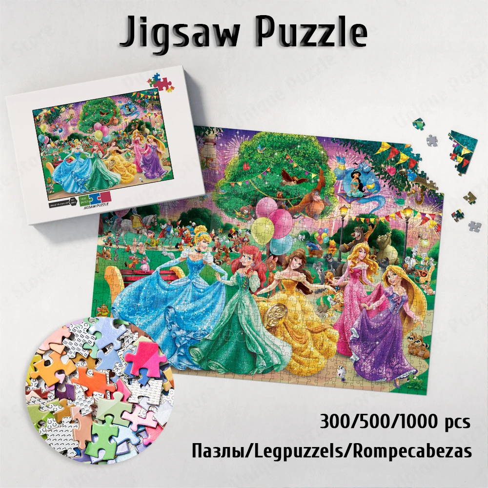 

Disney Princess Unique Design Puzzle Peter Pan Jigsaw Puzzles Cinderella Ariel Arlo Sleeping Beauty Large Puzzle Game Toys Gift