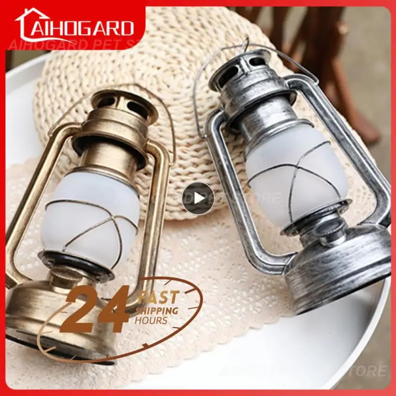 

Warm Light Outdoor Camping Nature Hike For Fishing Tent Lamp Retro Led Vintage Camping Tent Camping Lantern Hot Flame Light