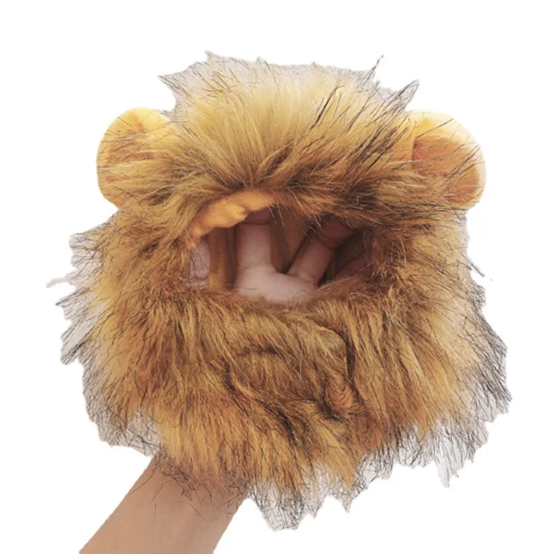 

Cute Lion Mane Cat Wig Pet Small Dog Cats Costume Lion Mane Wig Cap Hat for Cat Dogs Fancy Costume Cosplay Toy Pet Accessory