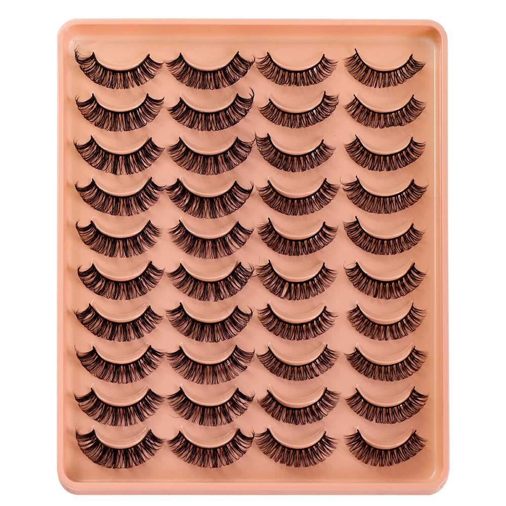 20 пар накладных ресниц DD Curl, русские накладные ресницы из норки, многоразовые 3D пушистые накладные ресницы для наращивания (art.: 3920dc84ed76e) - 3920dc84ed76e