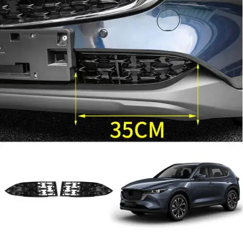 

Передний нижний бампер автомобиля, решетка радиатора, литье крышки для Mazda CX5 CX-5 2022, переднее нижнее среднее Сетчатое украшение