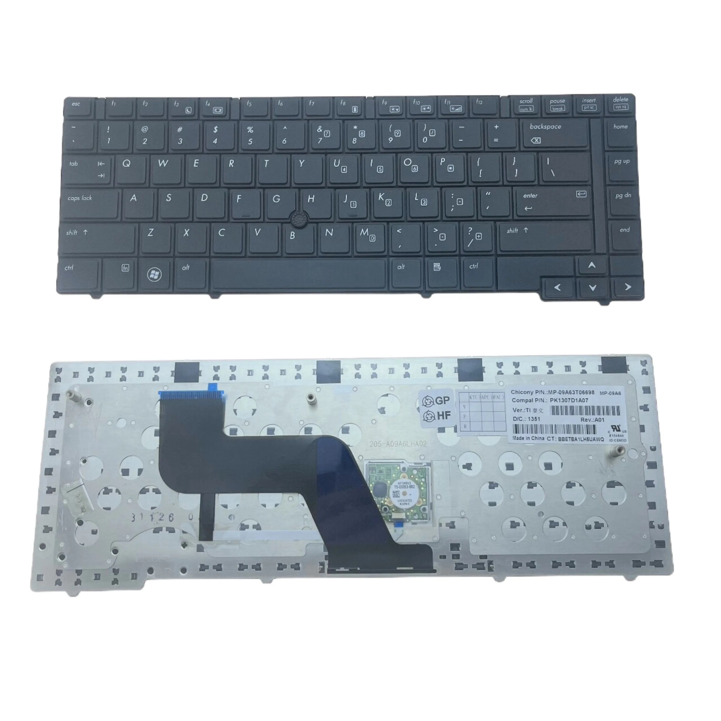 New US Laptop Keyboard For HP Elitebook 8440P 8440W 8440 Notebook PC Replacement MP-09A6 PK1307D1A07 | Keyboards